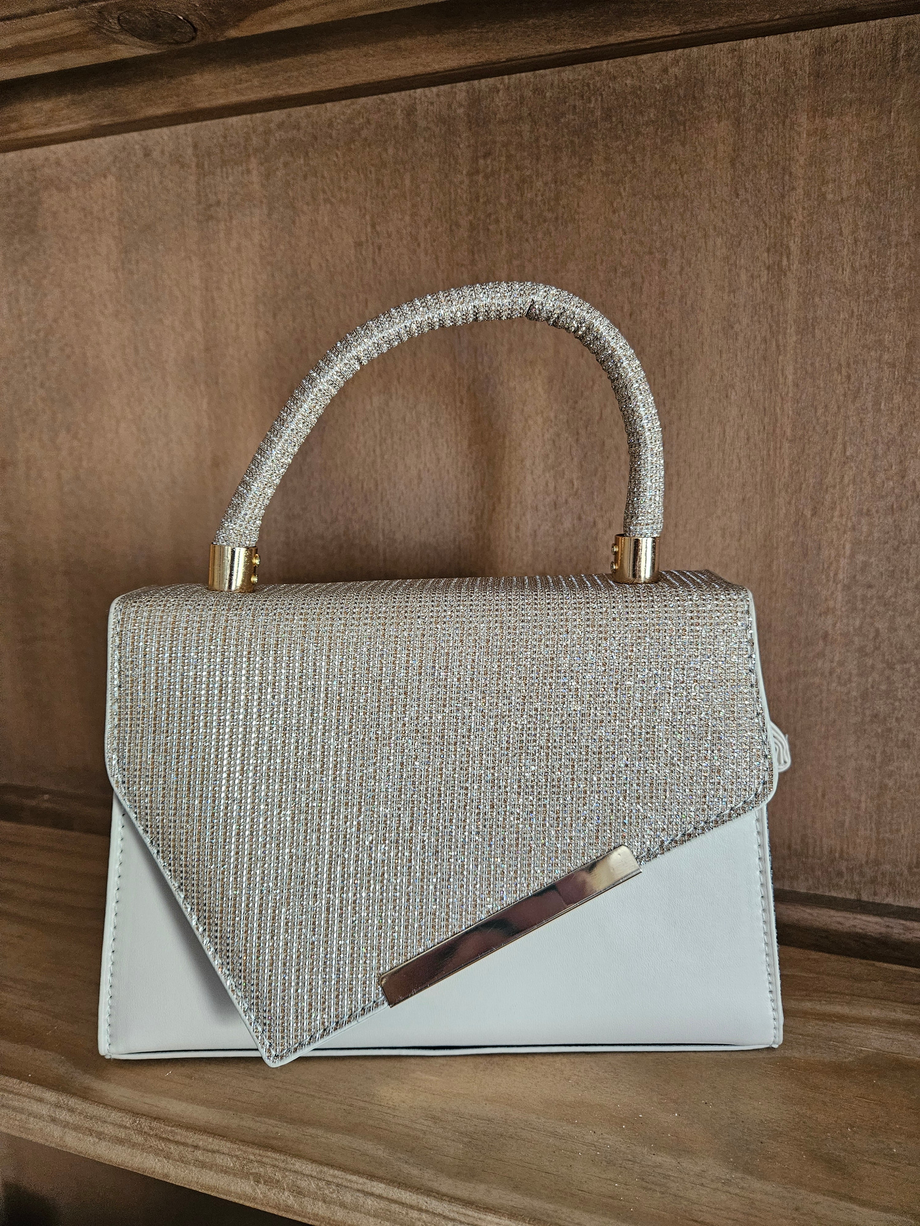 Sac à Main Pailleté - Neuf Beige et un Gris