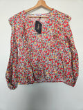 Chemisier Rouge Fleuri Mère et Fille - Neuf