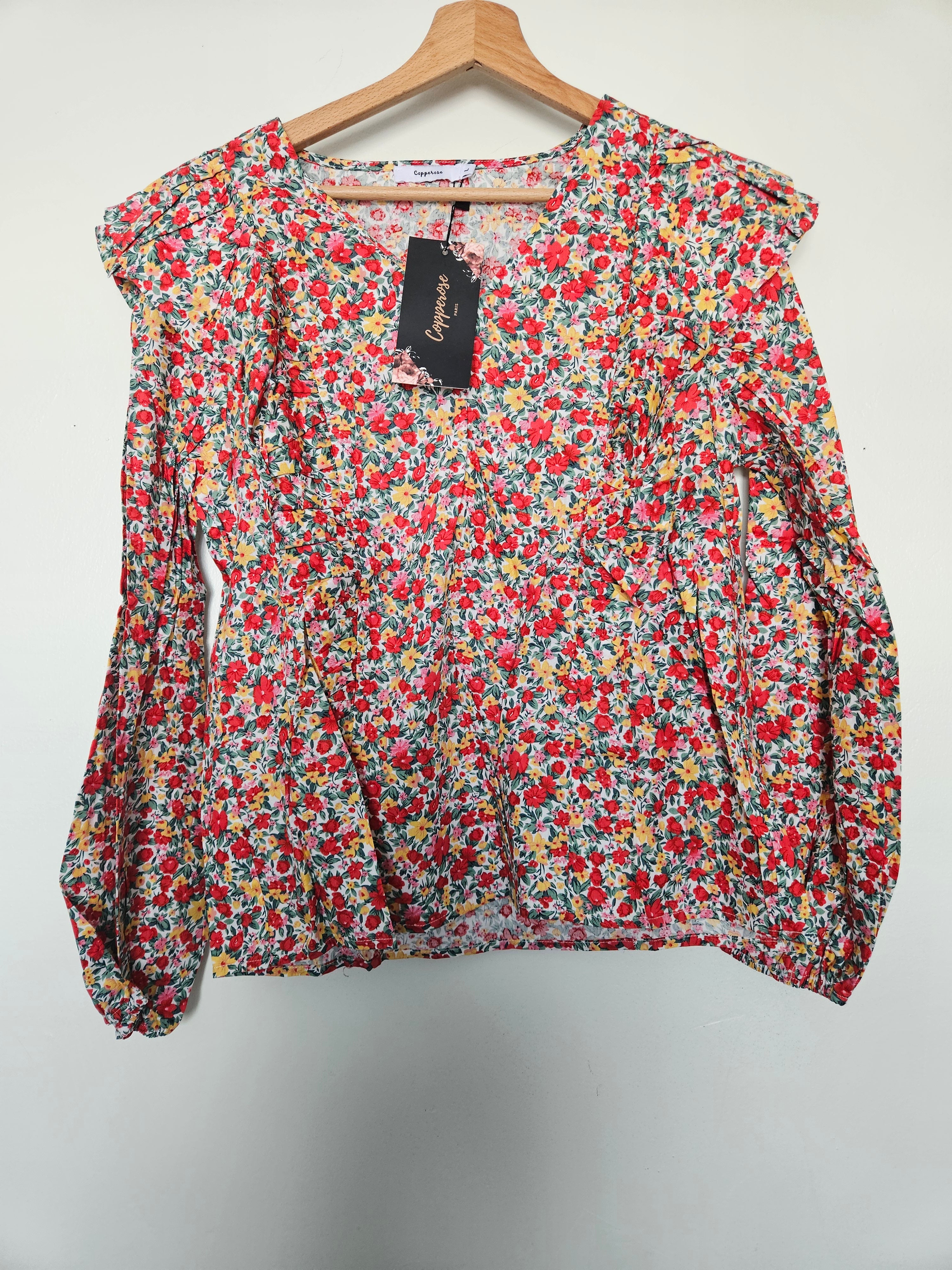 Chemisier Rouge Fleuri Mère et Fille - Neuf