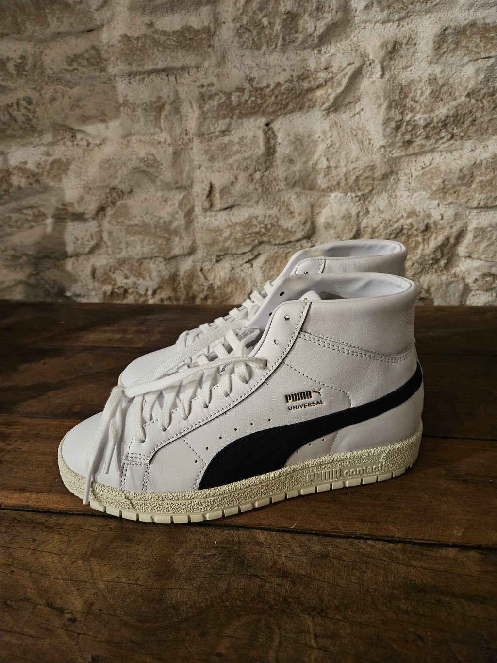 Baskets Puma Montantes Blanches Noires Whisper White - Pointure 40 - FIN DE SÉRIE